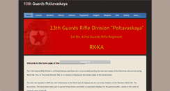 Desktop Screenshot of 13thguardspoltavaskaya.com